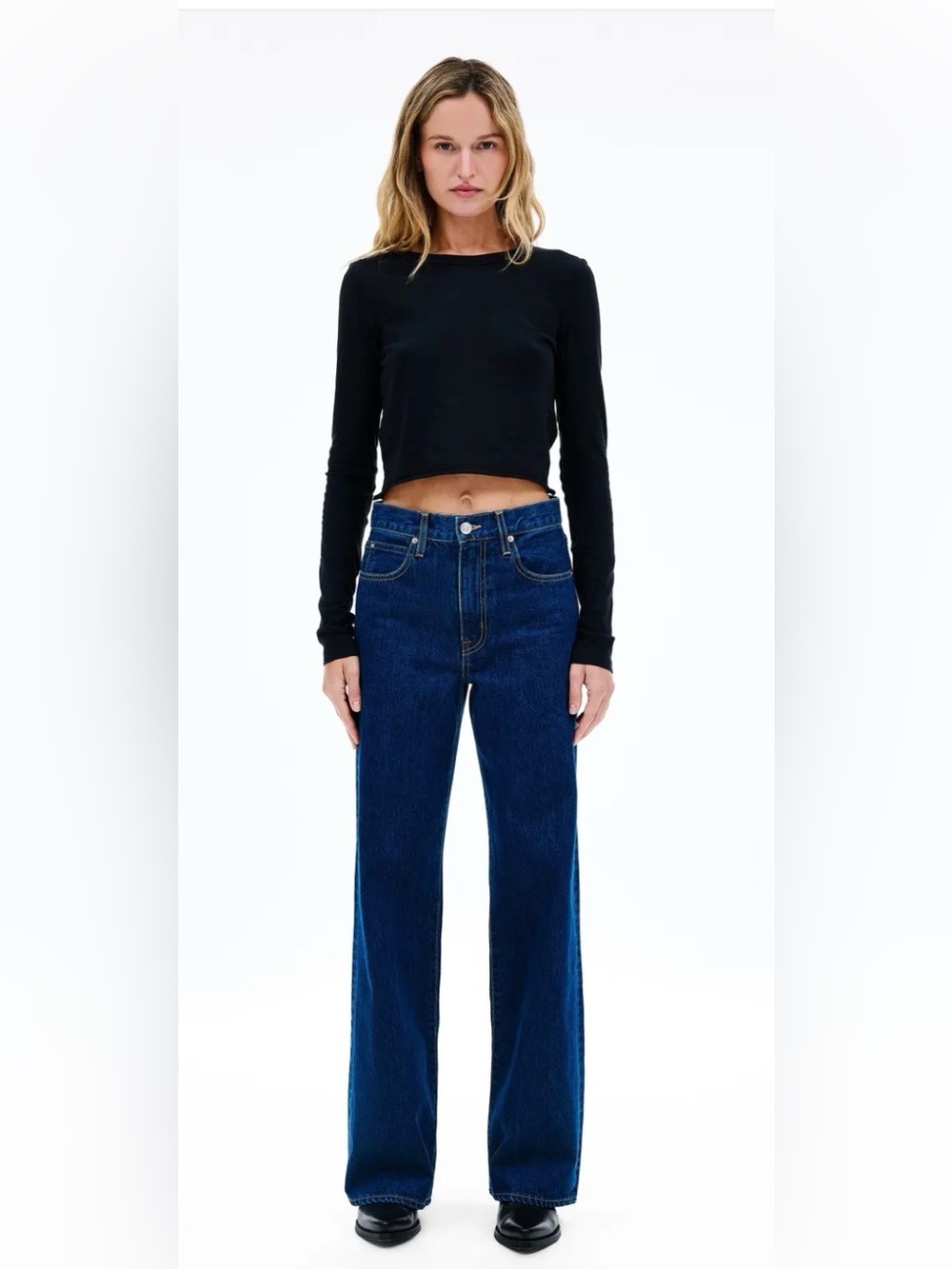 SLVRLAKE Classic Gace Wide-Leg Women Jeans in Evermore
